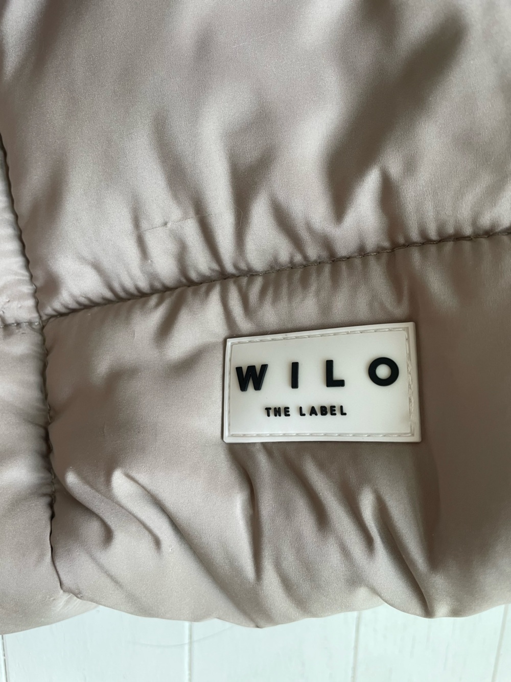 WILO Taupe Quilted Tote Bag - Picture 7 of 7